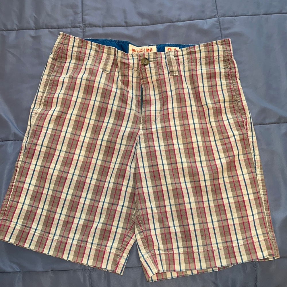 Men’s Mossimo Supply Co. flat front plaid shorts